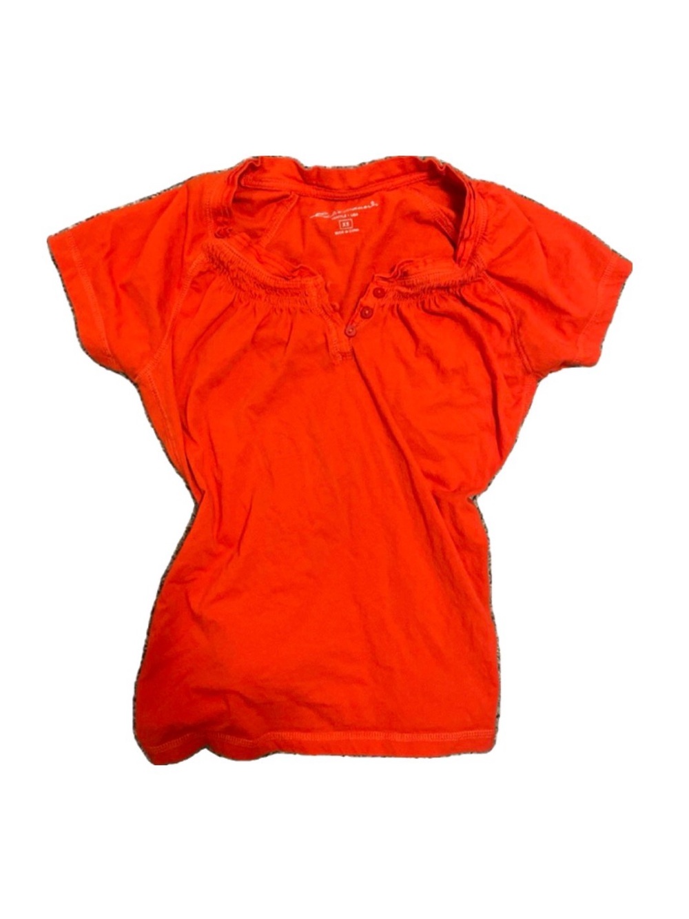 Eddie Bauer Bright Orange Short Sleeve Knit Top